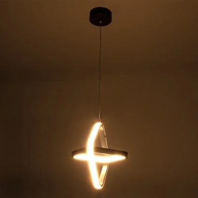 GloboStar® ROSE 61065 Κρεμαστό Φωτιστικό Οροφής Design LED CCT 22W 2640lm 300° AC 220-240V - Εναλλαγή Φωτισμού μέσω Διακόπτη On/Off All In One Ψυχρό 6000k+Φυσικό 4500k+Θερμό 2700k Μ24 x Π22 x Υ24cm - Λευκό