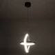 GloboStar® ROSE 61065 Κρεμαστό Φωτιστικό Οροφής Design LED CCT 22W 2640lm 300° AC 220-240V - Εναλλαγή Φωτισμού μέσω Διακόπτη On/Off All In One Ψυχρό 6000k+Φυσικό 4500k+Θερμό 2700k Μ24 x Π22 x Υ24cm - Λευκό
