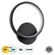 Μοντέρνα επιτοίχια απλίκα LED kelvo® TED 9W 1080lm 300° AC 220-240V IP20 ρυθμιζόμενο λευκό CCT με On/Off 2700K/4500K/6000K μαύρο ματ 20x5.5x23cm