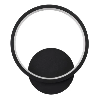 Μοντέρνα επιτοίχια απλίκα LED kelvo® TED 9W 1080lm 300° AC 220-240V IP20 ρυθμιζόμενο λευκό CCT με On/Off 2700K/4500K/6000K μαύρο ματ 20x5.5x23cm