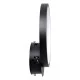 Μοντέρνα επιτοίχια απλίκα LED kelvo® TED 9W 1080lm 300° AC 220-240V IP20 ρυθμιζόμενο λευκό CCT με On/Off 2700K/4500K/6000K μαύρο ματ 20x5.5x23cm