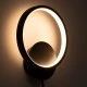 Μοντέρνα επιτοίχια απλίκα LED kelvo® TED 9W 1080lm 300° AC 220-240V IP20 ρυθμιζόμενο λευκό CCT με On/Off 2700K/4500K/6000K μαύρο ματ 20x5.5x23cm