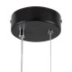 GloboStar® CYCLOS 61073 Κρεμαστό Φωτιστικό Οροφής Design LED CCT 9W 1080lm 300° AC 220-240V - Εναλλαγή Φωτισμού μέσω Διακόπτη On/Off All In One Ψυχρό 6000k+Φυσικό 4500k+Θερμό 2700k Μ21 x Π2.3 x Υ26.5cm - Μαύρο