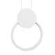 Κρεμαστό φωτιστικό οροφής CYCLOS λευκό χρώμα Design LED CCT 9W 1080lm δέσμης 300° με εναλλαγή φωτισμού μέσω διακόπτη On/Off All In One AC 220-240V IP20