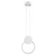 Κρεμαστό φωτιστικό οροφής CYCLOS λευκό χρώμα Design LED CCT 9W 1080lm δέσμης 300° με εναλλαγή φωτισμού μέσω διακόπτη On/Off All In One AC 220-240V IP20