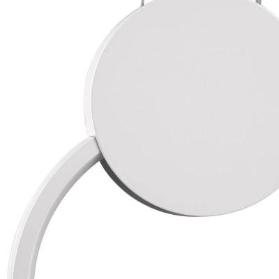 Κρεμαστό φωτιστικό οροφής CYCLOS λευκό χρώμα Design LED CCT 9W 1080lm δέσμης 300° με εναλλαγή φωτισμού μέσω διακόπτη On/Off All In One AC 220-240V IP20