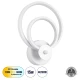 Μοντέρνα επιτοίχια απλίκα LED kelvo® FREDDIE 15W 1800lm 300° AC 220-240V IP20 ρυθμιζόμενο λευκό CCT με εναλλαγή χρωμάτων 2700K/4500K/6000K λευκό ματ 20x7.5x25cm