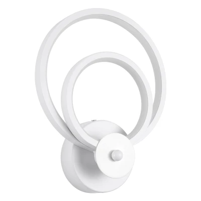 Μοντέρνα επιτοίχια απλίκα LED kelvo® FREDDIE 15W 1800lm 300° AC 220-240V IP20 ρυθμιζόμενο λευκό CCT με εναλλαγή χρωμάτων 2700K/4500K/6000K λευκό ματ 20x7.5x25cm