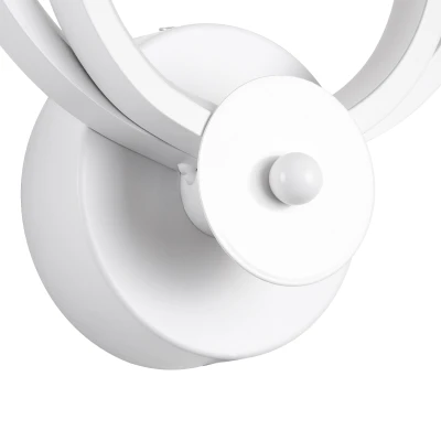 Μοντέρνα επιτοίχια απλίκα LED kelvo® FREDDIE 15W 1800lm 300° AC 220-240V IP20 ρυθμιζόμενο λευκό CCT με εναλλαγή χρωμάτων 2700K/4500K/6000K λευκό ματ 20x7.5x25cm