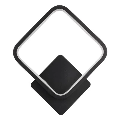 Μοντέρνα απλίκα τοίχου LED kelvo® LENA 12W 1440lm 300° AC 220-240V IP20 ρυθμιζόμενο λευκό CCT με εναλλαγή χρωμάτων 2700K/4500K/6000K μαύρο ματ 25x5.5x29.5cm
