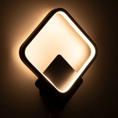 Μοντέρνα απλίκα τοίχου LED kelvo® LENA 12W 1440lm 300° AC 220-240V IP20 ρυθμιζόμενο λευκό CCT με εναλλαγή χρωμάτων 2700K/4500K/6000K μαύρο ματ 25x5.5x29.5cm
