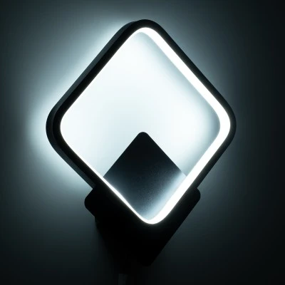 Μοντέρνα απλίκα τοίχου LED kelvo® LENA 12W 1440lm 300° AC 220-240V IP20 ρυθμιζόμενο λευκό CCT με εναλλαγή χρωμάτων 2700K/4500K/6000K μαύρο ματ 25x5.5x29.5cm