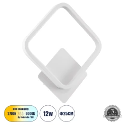 Μοντέρνο φωτιστικό τοίχου LED kelvo® LENA 12W 1440lm 300° AC 220-240V IP20 ρυθμιζόμενο λευκό CCT με εναλλαγή χρωμάτων 2700K/4500K/6000K λευκό ματ 25 x 5.5 x 29.5cm Μοντέρνο φωτιστικό τοίχου LED kelvo® LENA 12W 1440lm 300° AC 220-240V IP20 ρυθμιζόμενο λευκό CCT με εναλλαγή χρωμάτων 2700K/4500K/6000K λευκό ματ 25 x 5.5 x 29.5cm