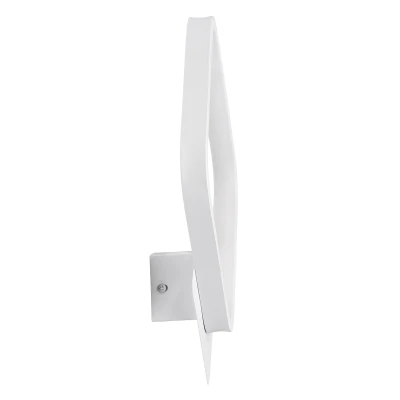 Μοντέρνο φωτιστικό τοίχου LED kelvo® LENA 12W 1440lm 300° AC 220-240V IP20 ρυθμιζόμενο λευκό CCT με εναλλαγή χρωμάτων 2700K/4500K/6000K λευκό ματ 25 x 5.5 x 29.5cm