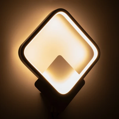 Μοντέρνο φωτιστικό τοίχου LED kelvo® LENA 12W 1440lm 300° AC 220-240V IP20 ρυθμιζόμενο λευκό CCT με εναλλαγή χρωμάτων 2700K/4500K/6000K λευκό ματ 25 x 5.5 x 29.5cm