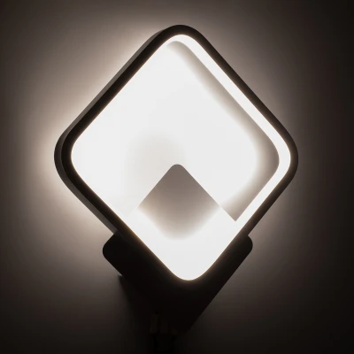Μοντέρνο φωτιστικό τοίχου LED kelvo® LENA 12W 1440lm 300° AC 220-240V IP20 ρυθμιζόμενο λευκό CCT με εναλλαγή χρωμάτων 2700K/4500K/6000K λευκό ματ 25 x 5.5 x 29.5cm