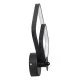 Επιτοίχια απλίκα LED kelvo® ANNA 15W 1800lm 300° AC 220-240V IP20 ρυθμιζόμενο λευκό CCT με εναλλαγή χρωμάτων μαύρο ματ 25x8x30cm