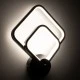 Επιτοίχια απλίκα LED kelvo® ANNA 15W 1800lm 300° AC 220-240V IP20 ρυθμιζόμενο λευκό CCT με εναλλαγή χρωμάτων μαύρο ματ 25x8x30cm