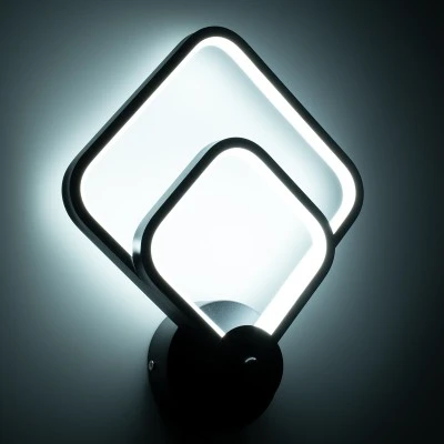 Επιτοίχια απλίκα LED kelvo® ANNA 15W 1800lm 300° AC 220-240V IP20 ρυθμιζόμενο λευκό CCT με εναλλαγή χρωμάτων μαύρο ματ 25x8x30cm