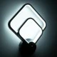 Επιτοίχια απλίκα LED kelvo® ANNA 15W 1800lm 300° AC 220-240V IP20 ρυθμιζόμενο λευκό CCT με εναλλαγή χρωμάτων μαύρο ματ 25x8x30cm