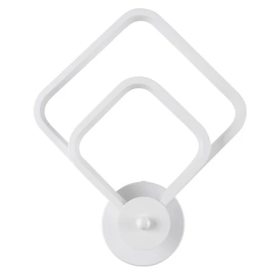 Μοντέρνα απλίκα LED τοίχου kelvo® ANNA 15W 1800lm 300° AC 220-240V IP20 ρυθμιζόμενο λευκό CCT με εναλλαγή χρωμάτων 2700K/4500K/6000K λευκό ματ 25x8x30cm