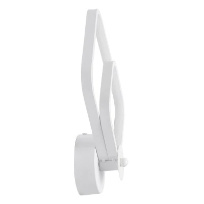 Μοντέρνα απλίκα LED τοίχου kelvo® ANNA 15W 1800lm 300° AC 220-240V IP20 ρυθμιζόμενο λευκό CCT με εναλλαγή χρωμάτων 2700K/4500K/6000K λευκό ματ 25x8x30cm