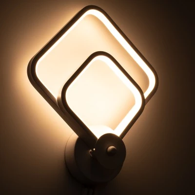 Μοντέρνα απλίκα LED τοίχου kelvo® ANNA 15W 1800lm 300° AC 220-240V IP20 ρυθμιζόμενο λευκό CCT με εναλλαγή χρωμάτων 2700K/4500K/6000K λευκό ματ 25x8x30cm