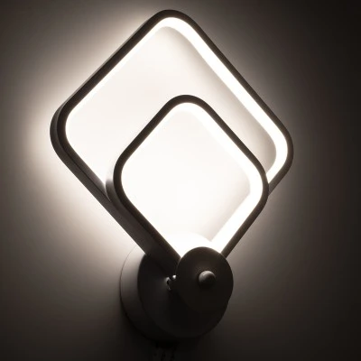 Μοντέρνα απλίκα LED τοίχου kelvo® ANNA 15W 1800lm 300° AC 220-240V IP20 ρυθμιζόμενο λευκό CCT με εναλλαγή χρωμάτων 2700K/4500K/6000K λευκό ματ 25x8x30cm