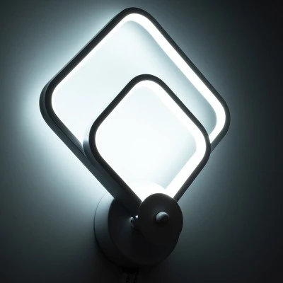 Μοντέρνα απλίκα LED τοίχου kelvo® ANNA 15W 1800lm 300° AC 220-240V IP20 ρυθμιζόμενο λευκό CCT με εναλλαγή χρωμάτων 2700K/4500K/6000K λευκό ματ 25x8x30cm