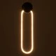 GloboStar® ILDI 61088 Κρεμαστό Φωτιστικό Οροφής Design LED CCT 12W 1440lm 300° AC 220-240V - Εναλλαγή Φωτισμού μέσω Διακόπτη On/Off All In One Ψυχρό 6000k+Φυσικό 4500k+Θερμό 2700k Μ10 x Π2.3 x Υ38cm - Μαύρο
