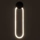 GloboStar® ILDI 61088 Κρεμαστό Φωτιστικό Οροφής Design LED CCT 12W 1440lm 300° AC 220-240V - Εναλλαγή Φωτισμού μέσω Διακόπτη On/Off All In One Ψυχρό 6000k+Φυσικό 4500k+Θερμό 2700k Μ10 x Π2.3 x Υ38cm - Μαύρο