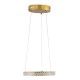 Κρεμαστό φωτιστικό DIAMOND δαχτυλίδι κύκλος LED CCT 20W 2356lm 360° με εναλλαγή φωτισμού μέσω τηλεχειριστηρίου Dimmable Φ25cm σε χρυσό 3 χρόνια εγγύηση Μ25 x Π25 x Υ3cm