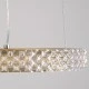 Κρεμαστό φωτιστικό DIAMOND δαχτυλίδι κύκλος LED CCT 20W 2356lm 360° με εναλλαγή φωτισμού μέσω τηλεχειριστηρίου Dimmable Φ25cm σε χρυσό 3 χρόνια εγγύηση Μ25 x Π25 x Υ3cm