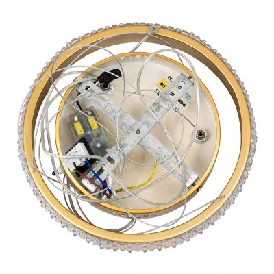 Κρεμαστό φωτιστικό DIAMOND δαχτυλίδι κύκλος LED CCT 20W 2356lm 360° με εναλλαγή φωτισμού μέσω τηλεχειριστηρίου Dimmable Φ25cm σε χρυσό 3 χρόνια εγγύηση Μ25 x Π25 x Υ3cm