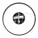 GloboStar® DIAMOND 61130 Κρεμαστό Φωτιστικό Δαχτυλίδι-Κύκλος LED CCT 45W 5230lm 360° AC 220-240V - Εναλλαγή Φωτισμού μέσω Τηλεχειριστηρίου All In One Ψυχρό 6000k+Φυσικό 4500k+Θερμό 2700k Dimmable Φ60cm - Μαύρο - 3 Years Warranty