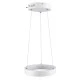GloboStar® NEMESIS 61153 Κρεμαστό Φωτιστικό Δαχτυλίδι-Κύκλος LED CCT 20W 2356lm 360° AC 220-240V - Εναλλαγή Φωτισμού μέσω Τηλεχειριστηρίου All In One Ψυχρό 6000k+Φυσικό 4500k+Θερμό 2700k Dimmable Φ25cm - Λευκό - 3 Years Warranty