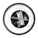 GloboStar® NEMESIS 61155 Κρεμαστό Φωτιστικό Δαχτυλίδι-Κύκλος LED CCT 30W 3513lm 360° AC 220-240V - Εναλλαγή Φωτισμού μέσω Τηλεχειριστηρίου All In One Ψυχρό 6000k+Φυσικό 4500k+Θερμό 2700k Dimmable Φ40cm - Μαύρο - 3 Years Warranty