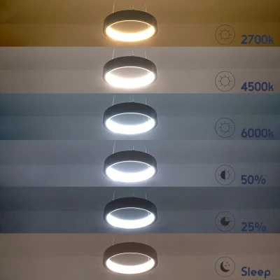 Κρεμαστό Φωτιστικό NEMESIS Δαχτυλίδι-Κύκλος LED CCT 30W 3513lm 360° AC 220-240V - Εναλλαγή Φωτισμού μέσω Τηλεχειριστηρίου All In One -Dimmable Φ40cm - Λευκό GloboStar® NEMESIS 61156 Κρεμαστό Φωτιστικό Δαχτυλίδι-Κύκλος LED CCT 30W 3513lm 360° AC 220-240V - Εναλλαγή Φωτισμού μέσω Τηλεχειριστηρίου All In One Ψυχρό 6000k+Φυσικό 4500k+Θερμό 2700k Dimmable Φ40cm - Λευκό - 3 Years Warranty