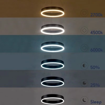Κρεμαστό Φωτιστικό VENOM LED 30W 3513lm CCT Dimmable Φ40cm – Μαύρο, Τηλεχειριστήριο, 2700K-4500K-6000K Κρεμαστό Φωτιστικό VENOM LED 30W 3513lm CCT Dimmable Φ40cm – Μαύρο, Τηλεχειριστήριο, 2700K-4500K-6000K