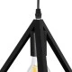 Κρεμαστό Φωτιστικό TRIANGLE 5xE27 Μαύρο Μ170xΠ22xΥ130cm