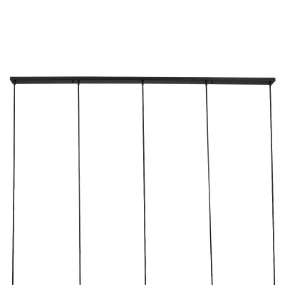 Κρεμαστό Φωτιστικό TRIANGLE 5xE27 Μαύρο Μ170xΠ22xΥ130cm