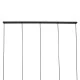 Κρεμαστό Φωτιστικό TRIANGLE 5xE27 Μαύρο Μ170xΠ22xΥ130cm