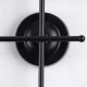 GloboStar® PIPING 00664-1 Vintage Industrial Φωτιστικό Οροφής Πολύφωτο Μαύρο Μεταλλικό Πλέγμα Μ66 x Π9.5 x Υ49cm