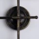 GloboStar® PIPING 00666-1 Vintage Industrial Φωτιστικό Οροφής Πολύφωτο Μπρούτζινο Μεταλλικό Πλέγμα Μ66 x Π9.5 x Υ49cm
