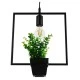 Μοντέρνο Κρεμαστό Φωτιστικό FLOWERPOT Μονόφωτο 1 x E27 Μαύρο Μεταλλικό με Διακοσμητικό Φυτό Φ30 x Y30cm GloboStar® FLOWERPOT 10001211 Μοντέρνο Κρεμαστό Φωτιστικό Οροφής Μονόφωτο 1 x E27 Μαύρο Μεταλλικό με Διακοσμητικό Φυτό Φ30 x Y30cm