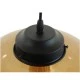 GloboStar® QUINN 01029 Vintage Κρεμαστό Φωτιστικό Οροφής Μονόφωτο 1 x E27 Γυάλινο Φιμέ Καφέ Φ26 x Y20cm