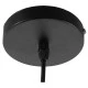 GloboStar® QUINN 01029 Vintage Κρεμαστό Φωτιστικό Οροφής Μονόφωτο 1 x E27 Γυάλινο Φιμέ Καφέ Φ26 x Y20cm