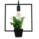 Μοντέρνο Κρεμαστό Φωτιστικό FLOWERPOT Μονόφωτο 1 x E27 Μαύρο Μεταλλικό με Διακοσμητικό Φυτό Φ30 x Y30cm GloboStar® FLOWERPOT 10001211 Μοντέρνο Κρεμαστό Φωτιστικό Οροφής Μονόφωτο 1 x E27 Μαύρο Μεταλλικό με Διακοσμητικό Φυτό Φ30 x Y30cm