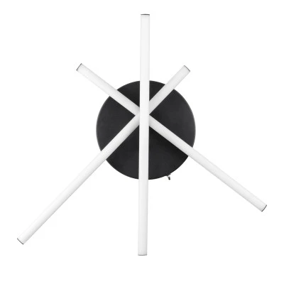 GloboStar® DRACO 61093 Φωτιστικό Οροφής Γραμμικό Linear Design LED CCT 45W 5535lm 120° AC 220-240V - Εναλλαγή Φωτισμού μέσω Τηλεχειριστηρίου All In One Ψυχρό 6000k+Φυσικό 4500k+Θερμό 2700k Dimmable Φ50 x Υ11cm - Μαύρο - 3 Years Warranty