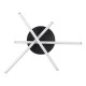 GloboStar® DRACO 61093 Φωτιστικό Οροφής Γραμμικό Linear Design LED CCT 45W 5535lm 120° AC 220-240V - Εναλλαγή Φωτισμού μέσω Τηλεχειριστηρίου All In One Ψυχρό 6000k+Φυσικό 4500k+Θερμό 2700k Dimmable Φ50 x Υ11cm - Μαύρο - 3 Years Warranty